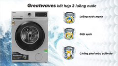 Máy giặt cửa ngang Toshiba 9,5kg xám TW-BK105S3V(SK)