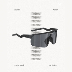 Kính thể thao Vision Aura - Matte Black / Gray