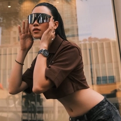 Kính thể thao Vision Aura - Matte Transparent Gray / Revo Mercury