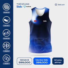 [NỮ] ÁO THUN THỂ THAO SINGLET 5BIB WM
