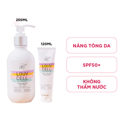 Sữa dưỡng thể trắng da Louvcell Crystal Whitening Body Lotion