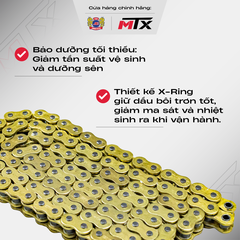 Sên phốt X Ring hiệu suất cao MTX dành cho xe phân khối lớn.