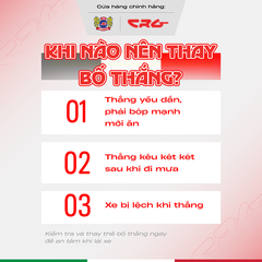 Bố Thắng Đĩa Má Phanh Đĩa Trước & Sau CRG CITY Gia Cường X20 Kim Loại Đồng