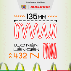 Lò xo trụ 10% thép hợp kim Malossi dành cho Honda 125 cho xe AirBlade/ Vario/ Click/ Lead/ Sh Mode/ PCX/SH