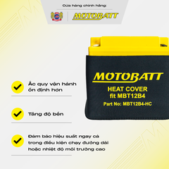Túi Cách Nhiệt Ắc Quy Xe Máy Chống Nóng Tăng Tuổi Thọ Bình EVA HEAT COVER Motobatt MBT12B4 Cho Ducati Supersport