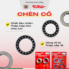 Chén cổ bi tròn tăng bi chống lỏng cổ CRG cho xe máy điện Felix