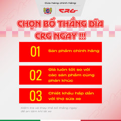 Bố Thắng Đĩa Má Phanh Đĩa Trước & Sau CRG ECO Tiêu Chuẩn Gia Cường X10 Kim Loại Đồng