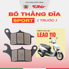 Bố Thắng Đĩa Phanh Ăn Chịu Nhiệt Cao CRG Sport X30 Kim Loại Đồng Cho Xe Lead 110
