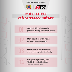 Sên phốt X Ring hiệu suất cao MTX dành cho xe phân khối lớn.
