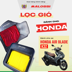 Lọc gió dầu xe máy Malossi cho xe Air Blade K2Z 2022-2023 lọc bụi vượt trội chuẩn zin.