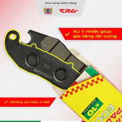 Bố Thắng Đĩa Má Phanh Đĩa Trước & Sau CRG ECO Tiêu Chuẩn Gia Cường X10 Kim Loại Đồng