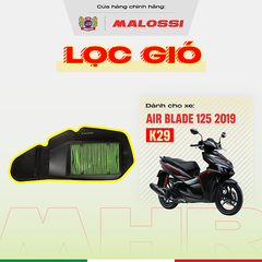 Lọc gió dầu xe máy Malossi cho xe Air Blade 125 lọc bụi vượt trội chuẩn zin.