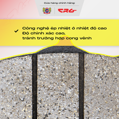 Bố Thắng Đĩa Má Phanh Đĩa Trước & Sau CRG CITY Gia Cường X20 Kim Loại Đồng