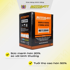 Bình điện phân khối lớn Motobatt Quadflex 12V 34Ah dòng khủng khủng bảo hành 12 tháng chính hãng