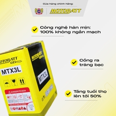 Bình 2 thì Motobatt bình gel siêu bền chống rò rỉ bảo hành 18 tháng bình điện vàng chính hãng