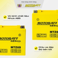 Bình điện Gel Motobatt bình lỡ độ bền cao chống rò bảo hành 18 tháng bình điện vàng chính hãng