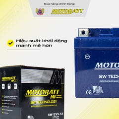 Bình điện Khô Motobatt bình lỡ mạnh mẽ dòng CCA cực cao bảo hành 12 tháng chính hãng