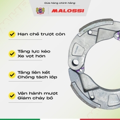Bố 3 càng Air Blade 125 gia cường 30% sợi carbon Malossi phiên bản cao cấp phần mặt bố đen