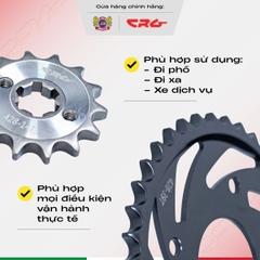 Combo nhông sên dĩa Exciter 150 plus sên vàng CRG dành cho nhiều dòng xe