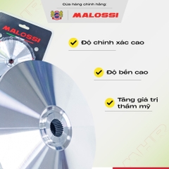 Bộ nồi tay ga trước bạc thau dầu bẻ góc 14° cao cấp Malossi  dành cho Honda