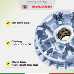 Chén bi nhôm A380 bạc thau dầu có mod bẻ độ Malossi hộp màu đen