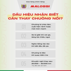 Chuông nồi PCX  thép nhập khẩu Malossi