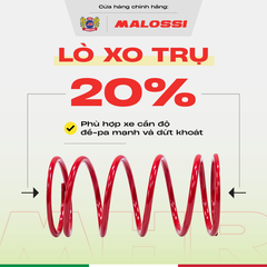 Lò xo trụ 20% thép hợp kim Malossi dành cho Honda 110 cho xe Air Blade/Vision/Lead/Click
