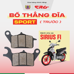 Bố Thắng Đĩa Phanh Ăn Chịu Nhiệt Cao CRG Sport X30 Kim Loại Đồng Cho Xe Sirius Fi