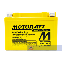 Bình điện phân khối lớn Motobatt Quadflex 170A 11,5Ah dòng khủng bảo hành 18 tháng chính hãng