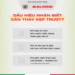 Kẹp trượt Vision bằng nhựa nhập khẩu Nhật Bản Malossi