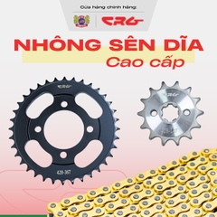 Combo nhông sên dĩa plus sên vàng CRG dành cho nhiều dòng xe
