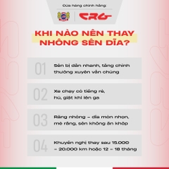 Nhông dĩa plus CRG dành cho nhiều dòng xe