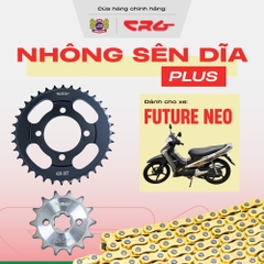 Combo nhông sên dĩa Future Neo plus sên vàng CRG dành cho nhiều dòng xe
