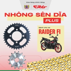 Combo nhông sên dĩa Raider Fi xăng cơ sên vàng CRG dành cho nhiều dòng xe