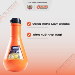 Nhớt pha xăng xe 2 thì 2T QRANGE SMOKE (0.7) (Nhớt cam nắp đen) - RGV120-0872
