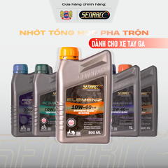 Nhớt chuyên biệt cho xe tay ga Senarco Elemenz dòng tổng hợp pha trộn vận hành êm ái lâu dài trên 1000KM