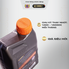 Nhớt chuyên biệt cho xe tay ga Senarco Elemenz dòng tổng hợp pha trộn vận hành êm ái lâu dài trên 1000KM