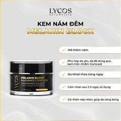 Kem Nám Đêm MELANIN BLOCK LYCOS, Kem Nám Lycos: giảm thâm nám tàn nhang, dưỡng trắng da