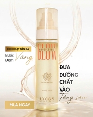 Xịt Cấp ẩm Lycos Scientific Glow Ampoule Mist 80ml Xịt Dưỡng Căng Bóng Chiết Xuất Nấm Tuyết,Cấp Ẩm Mướt tức thì