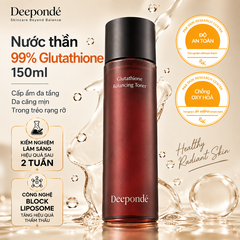 Nước Thần Hỗ trợ Trắng Da Phục Hồi Trẻ Hoá Deepondé Glutathione Balancing Toner Deeponde 150ml – Cấp ẩm đa tầng
