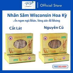 [Chính hãng] Nhân Sâm Wisconsin Hoa Kỳ (Sâm Mỹ) Cắt Lát: Bồi Bổ Sức Khỏe, Tăng Sức Đề Kháng, Điều Hòa Lipid Máu.