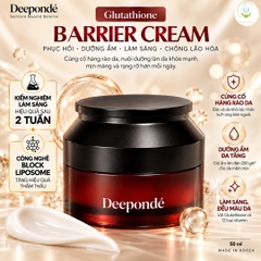 Kem Dưỡng Trắng Da, Phục Hồi, Trẻ Hoá Deepondé Glutathione Barrier Cream 50ml – Kem Dưỡng Glutathione Deeponde 1000ppm