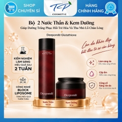 Bộ 2 Dưỡng Trắng Phục Hồi Trẻ Hóa, Thu Nhỏ LCL Deepondé Glutathione Cream + Toner nước thần cấp ẩm đa tầng Deeponde