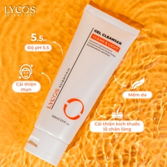 Gel Rửa Mặt Lycos Clean & Light, Sữa rửa mặt Lycos cây phỉ phù hợp da dầu mụn : Sáng da, sạch mụn