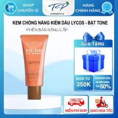 Kem Chống Nắng Kiểm Soát Dầu Lycos Berb UV Shield SPF 50+ PA ++++ kiểm soát bóng nhờn hiệu quả