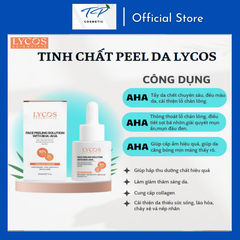 Tinh chất Peel Da Sinh Học Lycos - Lycos Face Peeling solution 10%AHA và 2%BHA : không bong tróc, lột tẩy