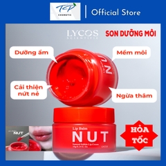 SON NUT LYCOS có màu - Son Dưỡng Môi Lycos căng mọng, dưỡng ẩm, mờ thâm, cải thiện nứt nẻ. 10g
