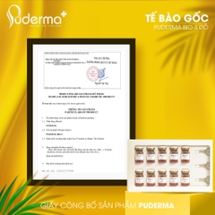 Tế Bào Gốc PUDERMA BIO- ĐỎ, PHÁ NÁM: Làm mờ vết nám, tàn nhang, đồi mồi, vết thâm, tái tạo da..
