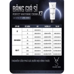 [Chính hãng] Kem Trị Thâm Mông Velerie Skin Perfect Whitening Cream x3. Hiệu quả gấp 3, đảm bảo chất lượng cho cả 6 vùng trên cơ thể