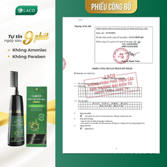 [Chính hãng] Dầu Gội Phủ Bạc Thảo Dược Laco Black Hair 200ml + Bộ Dụng Cụ: Gội Là Đen, Nhuộm Tóc Tự Tin Chỉ Sau 9 Phút.